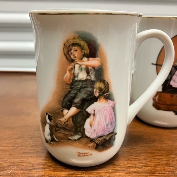 Norman Rockwell 1981’s Edition Mugs Made in Japan Set of 3 - Picture 4 of 6